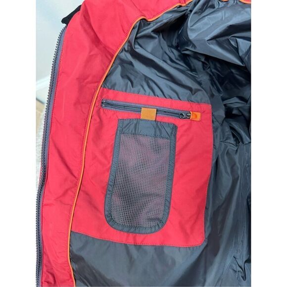 Aigle Down Filled Red & Black Puffer Coat Large - Picture 7 of 9